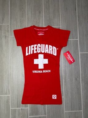Lifeguard Virginia Beach Red Crewneck